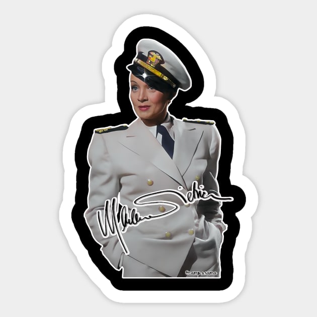 Marlene Dietrich Sticker by Camp.o.rama